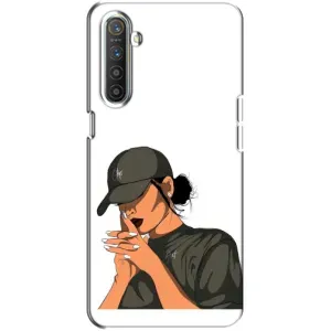 Силіконовый Чохол на Realme XT з картинкой Модных девушек (У зеленому)