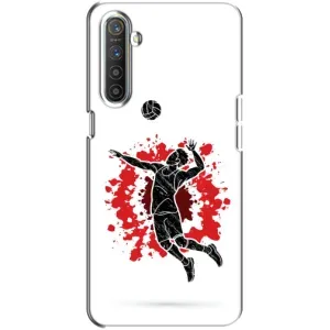 Чохли з прінтом Спортивна тематика для Realme XT (Волейболіст)