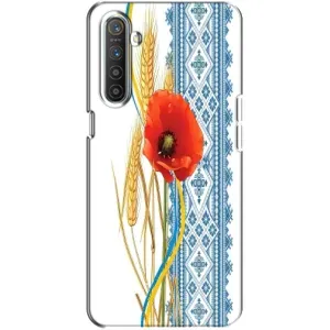 Силиконовый Чехол на Realme XT с картинкой Вышиванки (Вышиванка с цветком)