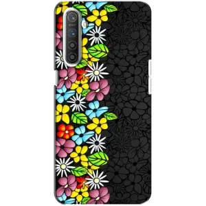Чехол с Цветами для Realme XT (Яркие цветы)