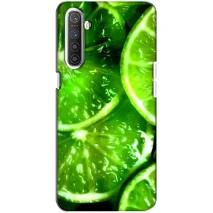 Чохол з зображенням смачної їжі для Realme XT (Яскравий Лайм)