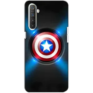 Чехол с Щитом Капитана Америки на Realme XT (Яркий Щит Капитана)