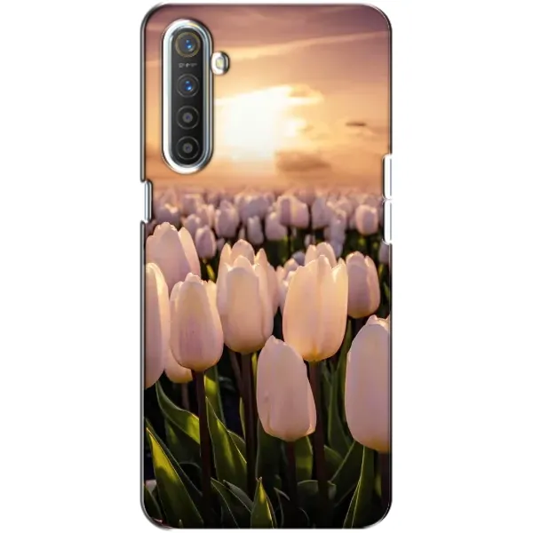 Чехол с рисунком «Закат с цветами» для Realme XT Чехол с рисунком «Закат с цветами» для Realme XT