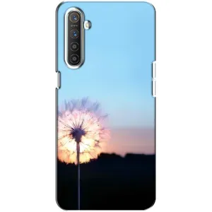 Силиконовый Чехол с одуванчиками на Realme XT (Закат с одуванчиком)