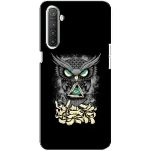 Чохли з принтом СОВИ для Realme XT (Зелені очі)