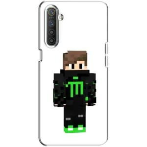 Чехлы для Realme XT (Персонажи Майн Крафт) (Зеленый мальчик)