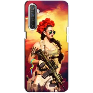 ЗСУ Чехлы (TPU) для Realme XT (Женщина солдат)