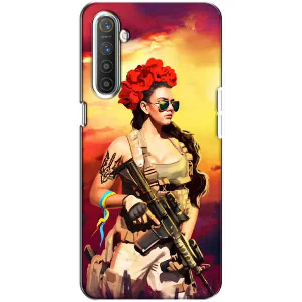 Чехол с рисунком «Женщина солдат» для Realme XT Чехол с рисунком «Женщина солдат» для Realme XT