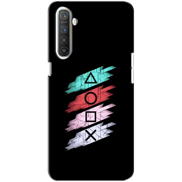 Чехол с рисунком «Значки Sony» для Realme XT Чехол с рисунком «Значки Sony» для Realme XT