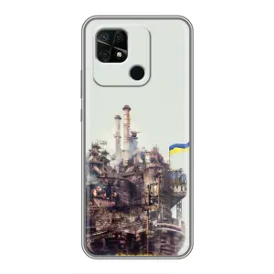 Чехлы на военную тематику для Xiaomi Redmi 10C (Азовсталь)