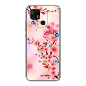 Чохол з картинкою Сакури на Xiaomi Redmi 10C (Метелики на сакурі)