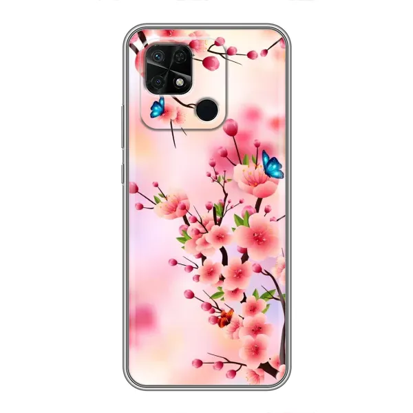 Чехол с рисунком «Бабочки на сакуре» для Xiaomi Redmi 10C Чехол с рисунком «Бабочки на сакуре» для Xiaomi Redmi 10C