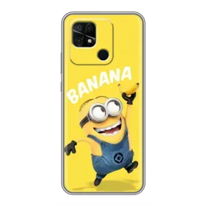 Мультяшний принт на Чохол для Редмі 10с (Banana)