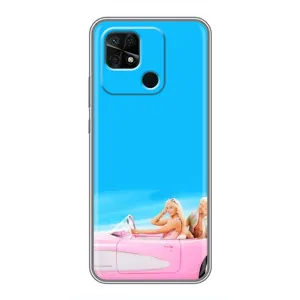 Силіконовый Чохол Барбі фільм на Xiaomi Redmi 10C (Барбі і Кен)
