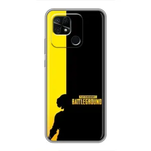 Чехол (TPU) с картинкой "Лого Пабг" на Редми 10с (Battlegrounds)