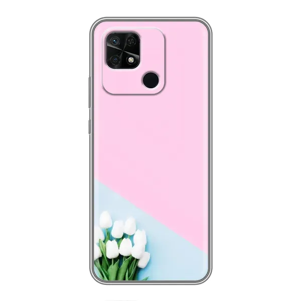 Чехол с рисунком «Белые тюльпаны» для Xiaomi Redmi 10C Чехол с рисунком «Белые тюльпаны» для Xiaomi Redmi 10C