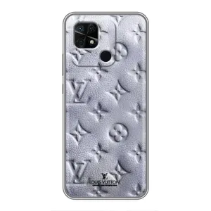 Текстурний Чохол Louis Vuitton для Редмі 10с (Білий ЛВ)