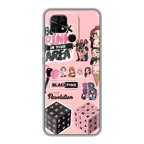 Чехол с рисунком «BLACK PINK коллаж» для Xiaomi Redmi 10C Чехол с рисунком «BLACK PINK коллаж» для Xiaomi Redmi 10C
