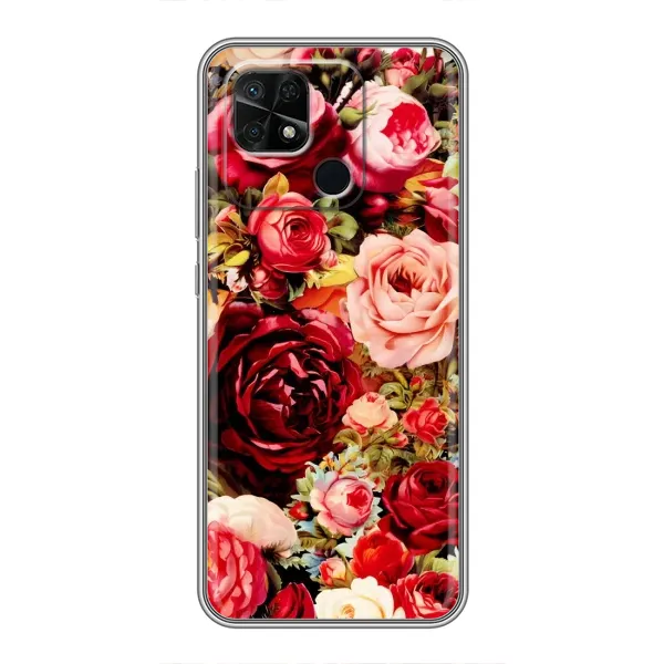 Чохол з малюнком «Букет квітів» для Xiaomi Redmi 10C