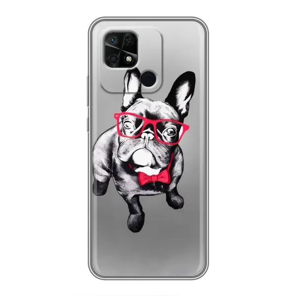 Чехол с рисунком «Бульдог в очках» для Xiaomi Redmi 10C Чехол с рисунком «Бульдог в очках» для Xiaomi Redmi 10C