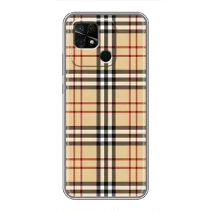 Чехол с Брендами одежды на Редми 10с (Burberry стиль)