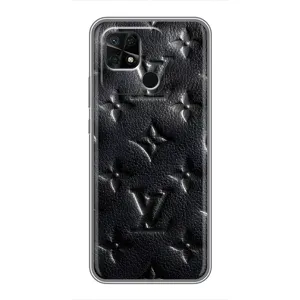 Текстурний Чохол Louis Vuitton для Редмі 10с (Чорний ЛВ)