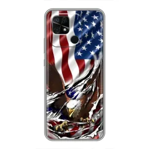Чохол Прапор USA для Xiaomi Redmi 10C (Прапор USA)