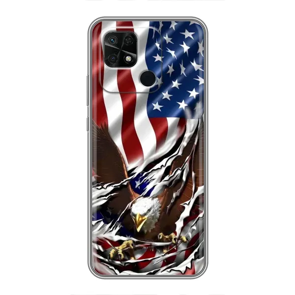 Чехол с рисунком «Флаг USA» для Xiaomi Redmi 10C