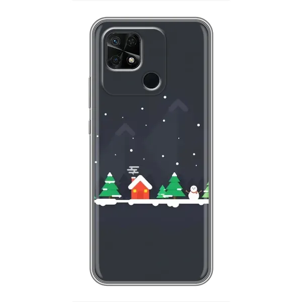 Чехол с рисунком «Город зимний» для Xiaomi Redmi 10C Чехол с рисунком «Город зимний» для Xiaomi Redmi 10C