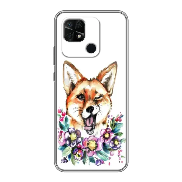Чехол с рисунком «Хитрая лиса» для Xiaomi Redmi 10C Чехол с рисунком «Хитрая лиса» для Xiaomi Redmi 10C