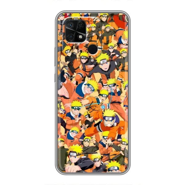 Чехол с рисунком «Коллаж Наруто» для Xiaomi Redmi 10C Чехол с рисунком «Коллаж Наруто» для Xiaomi Redmi 10C