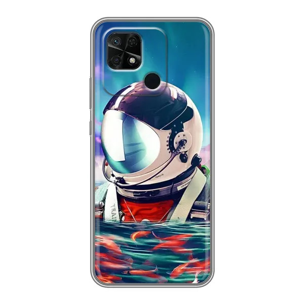 Чехол с рисунком «Космонавт в воде» для Xiaomi Redmi 10C Чехол с рисунком «Космонавт в воде» для Xiaomi Redmi 10C