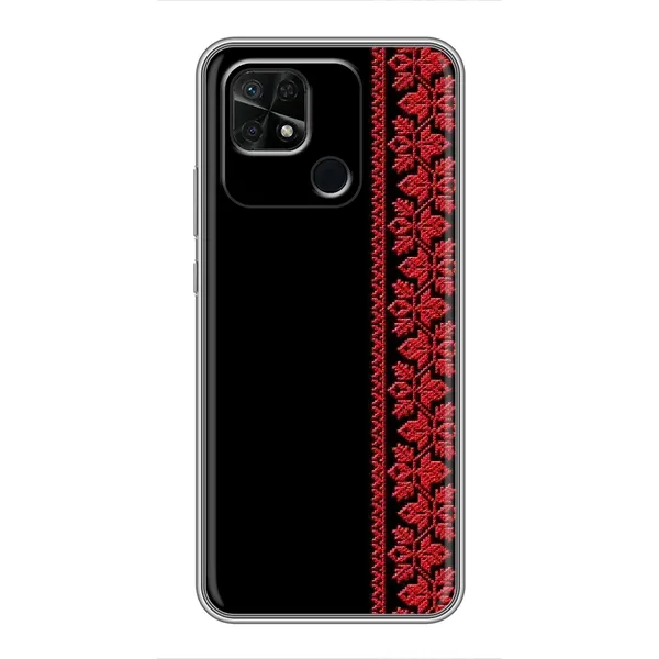 Чехол с рисунком «Красная Вышиванка» для Xiaomi Redmi 10C Чехол с рисунком «Красная Вышиванка» для Xiaomi Redmi 10C
