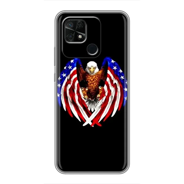 Чехол с рисунком «Крылья США» для Xiaomi Redmi 10C