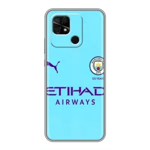 Силиконовые Чехлы принт Футбол на Xiaomi Redmi 10C (Man City)