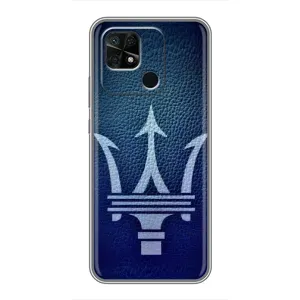 Чехлы с тематикой "Крутые машины" на Xiaomi Redmi 10C (Лого Maserati)