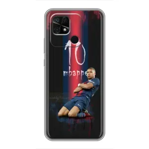 Чохол (TPU) з Футболістом на Xiaomi Redmi 10C (MBAPPE 10)