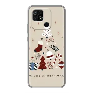 Чохол Санта Клаус для Xiaomi Redmi 10C (Merry Christmas)