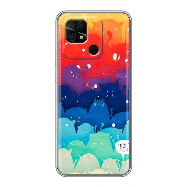 Чехол с рисунком «Mew» для Xiaomi Redmi 10C