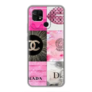 Чехол (Dior, Prada, YSL, Chanel) для Xiaomi Redmi 10C (Модница)