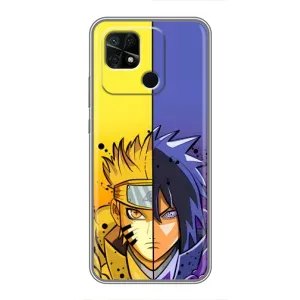 Купить Чохли на телефон з принтом Anime для Xiaomi Redmi 10C (Naruto Vs Sasuke)