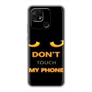 Чохол з Прикольним Принтом на Xiaomi Redmi 10C (Не чіпай мій телефон)