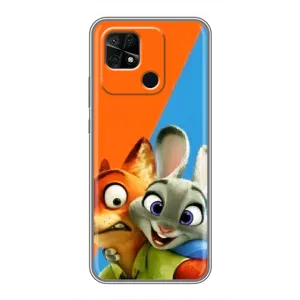Чохли ЗООТРОПОЛІС для Xiaomi Redmi 10C (Нік і Хопс)