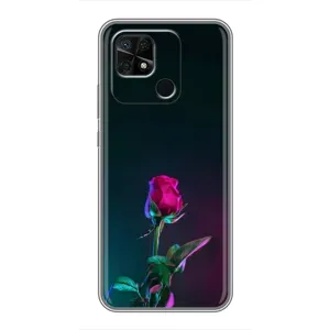 Чохли з принтом Троянд для Xiaomi Redmi 10C (Нічна троянда)