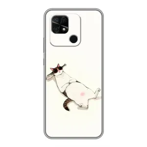 Чехол на тематику: Коты для Xiaomi Redmi 10C (Отдых)