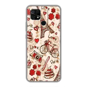 Чехол с Эйфелевой башней на Xiaomi Redmi 10C (Париж мечта)