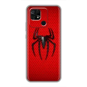 Чехол Супергерой Человека Паука на Xiaomi Redmi 10C (Паук марвел)