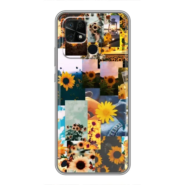 Чехол с рисунком «Подсолнуховый дизайн» для Xiaomi Redmi 10C Чехол с рисунком «Подсолнуховый дизайн» для Xiaomi Redmi 10C
