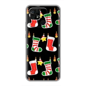 Силіконовий бампер на різдво для Xiaomi Redmi 10C (Різдвяні подарунки)
