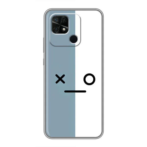 Чехол с рисунком «Серо-белый» для Xiaomi Redmi 10C
